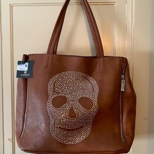 Skull tote bag